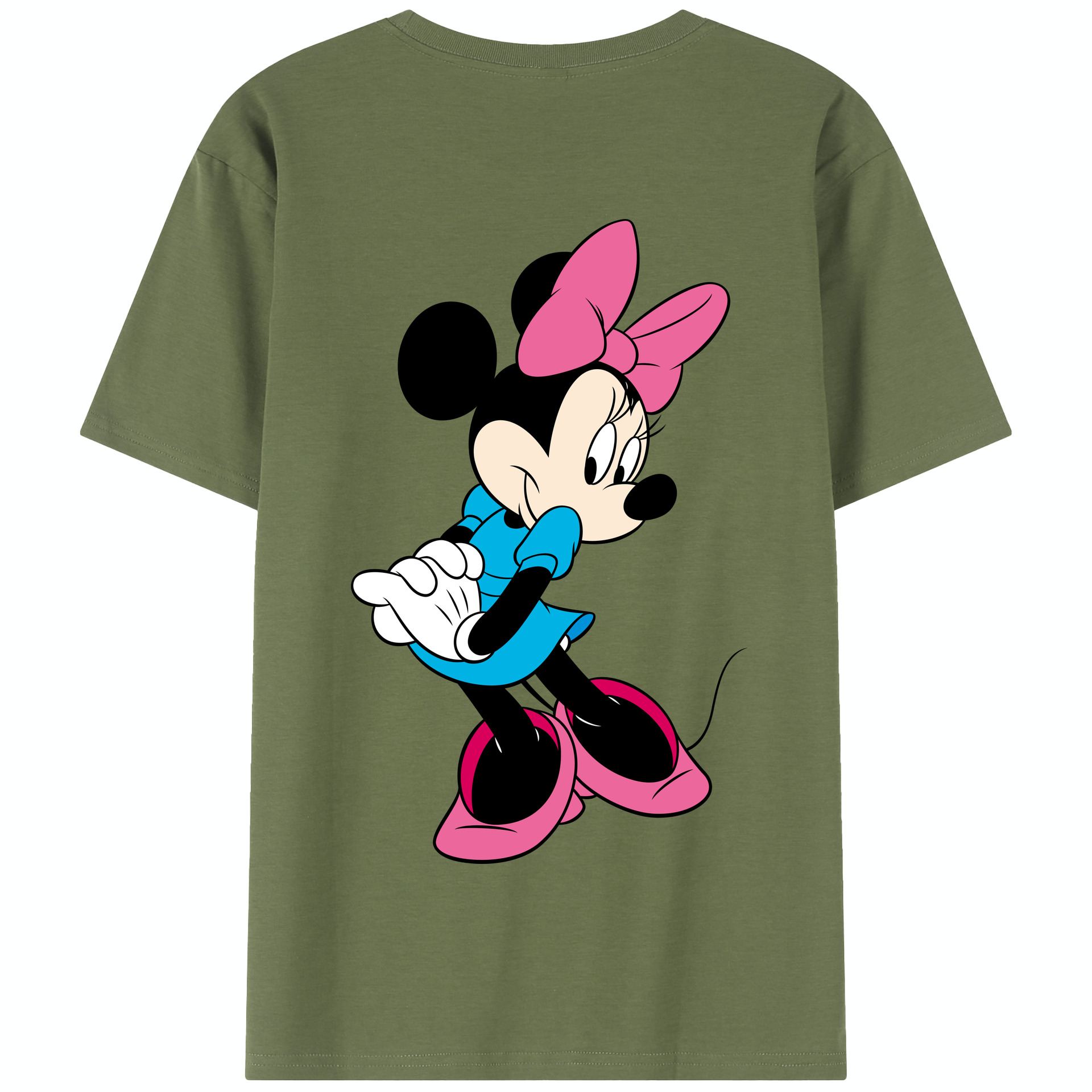 （画像用） ミッキーマウス Mickey Mouse 綿100％半袖Tシャツ（背面プリント）